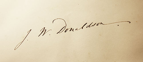 donaldson John W. Donaldson's signature